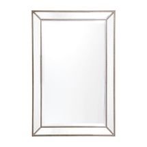 Zeta Wall Mirror - Medium Antique Silver