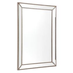 Zeta Wall Mirror - Medium Antique Silver