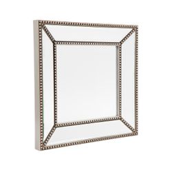 Zeta Wall Mirror - Small Antique Silver