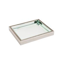 Zeta Mirror Tray - Small Antique Silver