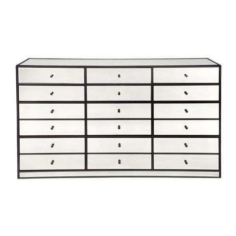 Brentwood 12 Drawer Mirrored Chest