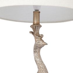 Peacock Table Lamp - Champagne Gold