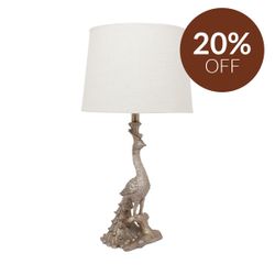 Peacock Table Lamp