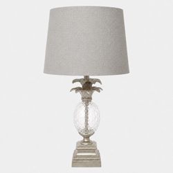 Langley Table Lamp - Antique Silver