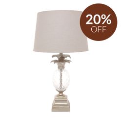 Langley Table Lamp - Antique Silver