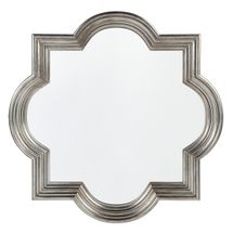 Marrakech Wall Mirror - Large Antique Silver