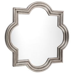 Marrakech Wall Mirror - Large Antique Silver