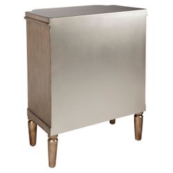 Arielle Bedside Table - Antique Gold