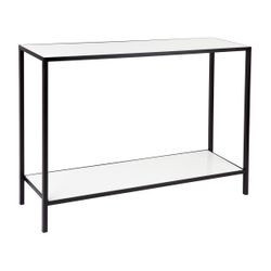 Cocktail Stone Console Table - Black