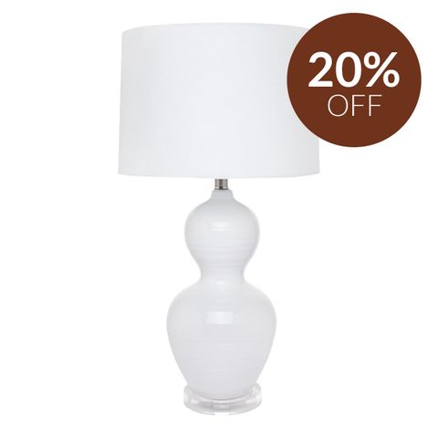 Bronte Table Lamp - White