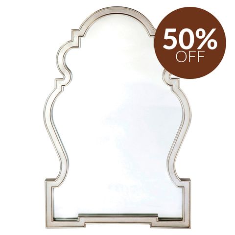 Paloma Wall Mirror - Antique Silver