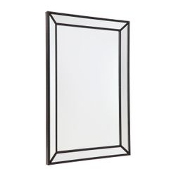 Zeta Wall Mirror - Medium Black