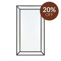 Zeta Wall Mirror - Medium Black