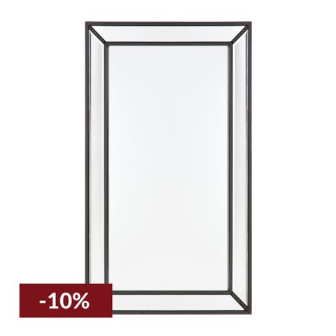 Zeta Wall Mirror - Medium Black