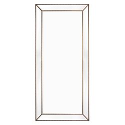 Zeta Floor Mirror - Antique Gold