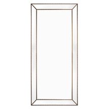 Zeta Floor Mirror - Antique Gold