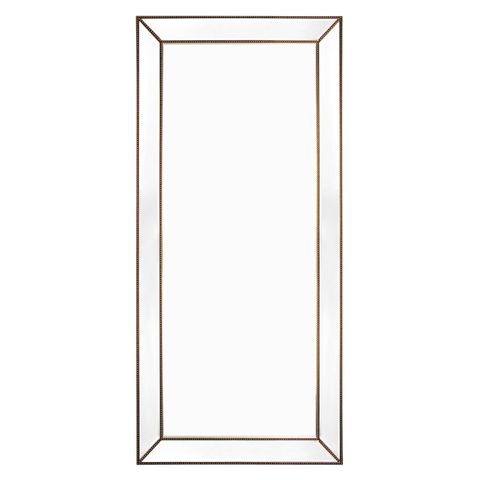 Zeta Floor Mirror - Antique Gold