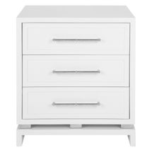 Pearl Bedside Table - Large White