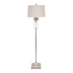 Langley Floor Lamp - Antique Silver