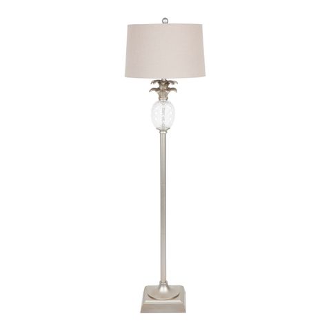 Langley Floor Lamp - Antique Silver