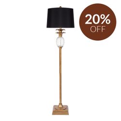 Langley Floor Lamp - Antique Gold