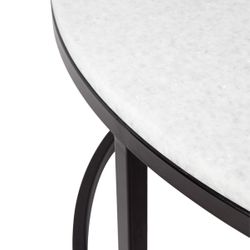 Chloe Stone Nesting Coffee Tables - Black