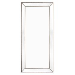 Zeta Floor Mirror - Antique Silver