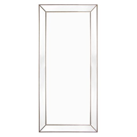 Zeta Floor Mirror - Antique Silver