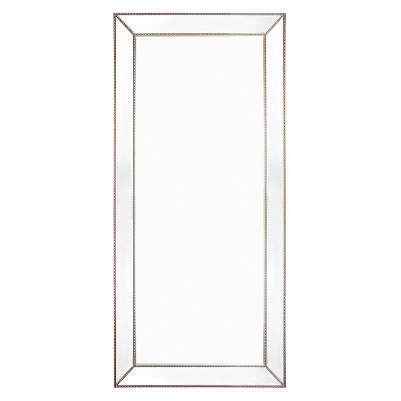 Zeta Floor Mirror - Antique Silver