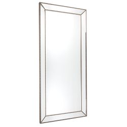 Zeta Floor Mirror - Antique Silver