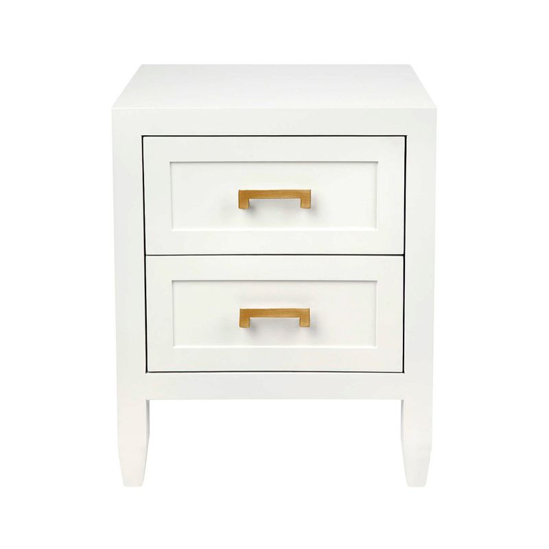 Soloman Bedside Table - Small White