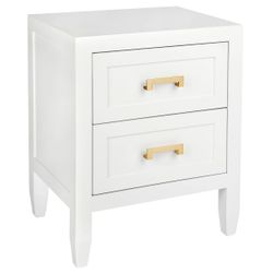 Soloman Bedside Table - Small White