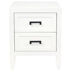 Soloman Bedside Table - Small White