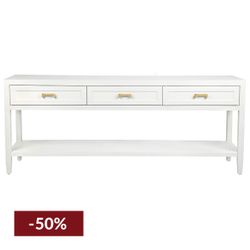 Soloman Console Table - Large White