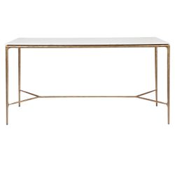 Heston Marble Console Table - Large Brass