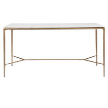 Heston Marble Console Table - Large Brass
