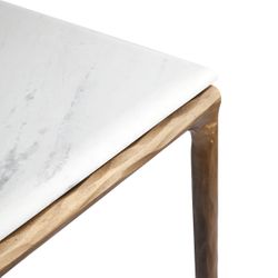 Heston Marble Console Table - Large Brass