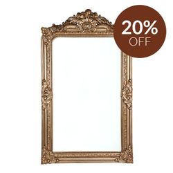 Elizabeth Floor Mirror - Antique Gold
