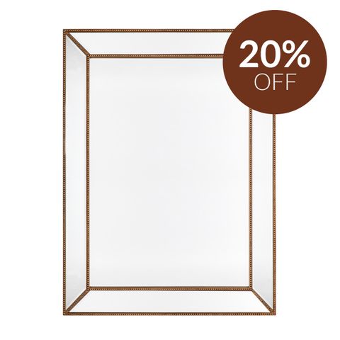 Zeta Wall Mirror - Large Antique Gold