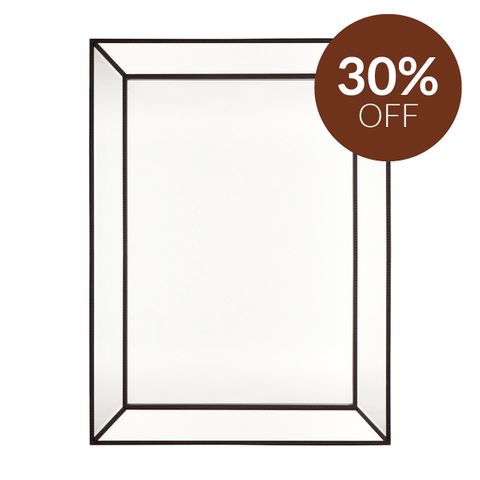 Zeta Wall Mirror - Large Black