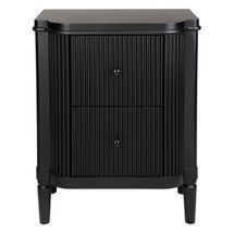 Arielle Bedside Table - Black