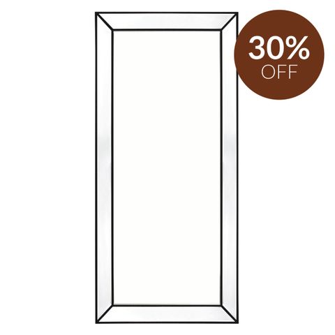 Zeta Floor Mirror - Black