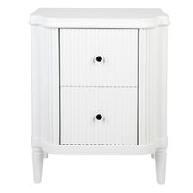 Arielle Bedside Table - White