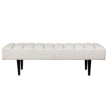 Central Park Bench Ottoman - Natural Linen