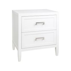 Soloman Bedside Table - Large White