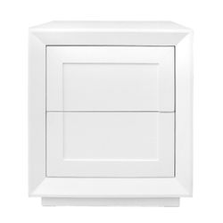 Balmain Tall Bedside Table - White