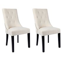 London Dining Chair Set of 2  - Natural Linen