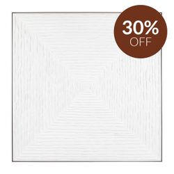 White Vortex Oil On Canvas Painting - Large