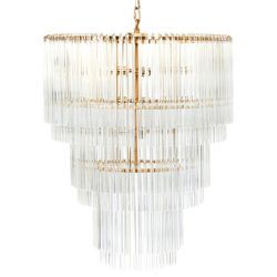 Zara Pendant - 3 Tier Brass