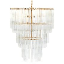 Zara Pendant - 3 Tier Brass